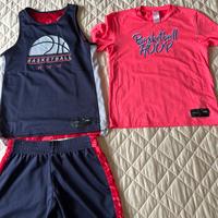 Completo basket Tarmak bambina tg. 10