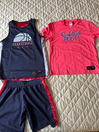 Completo basket Tarmak bambina tg. 10