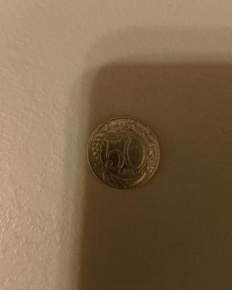 Moneta cinquanta lire del 1996