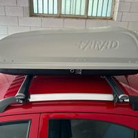 Baule da tetto auto  + barre con kit fissaggio