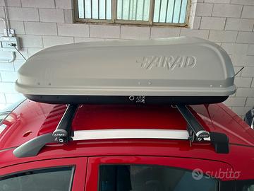 Baule da tetto auto  + barre con kit fissaggio