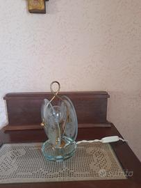 LAMPADA da tavolo vintage (vetro - ottone)