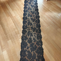 Sciarpa scialle mantilla pizzo fiori antico