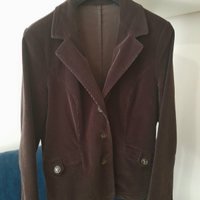 Giacca donna marrone in cotone