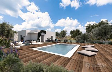 Salento Terreno/progetto villa Piscina Salve