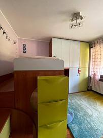 Cameretta unisex azzurra e verde