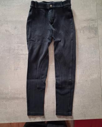 Pantaloni Equitazione Neri Decathlon - 10 Anni - O