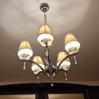 Lampadario elegante + 2 abat-jour coordinati
