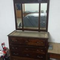 Specchiera con cassettiera antiquariato