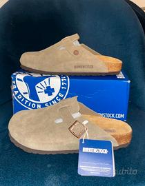 Birkenstock Boston Suede Beige 40 Nuove