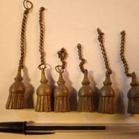 6 nappe antiche in metallo