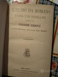libro antico 1901 ezelino da romano
