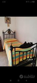LETTO IN FERRO BATTUTO PRIMI DEL 900
