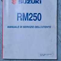 manuale uso e manutenzione Suzuki rm 250  2007