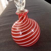 Vaso da profumo  vetro di Murano lavorato a canne.