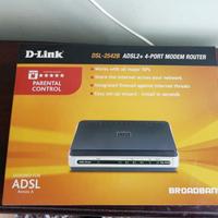 Modem Router ADSL cablato D-Link 4 porte DSL-2542B