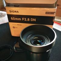 Obiettivo sigma 60 2.8 art per m4/3