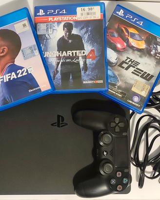 Playstation 4 Slim + controller NO DRIFT + 3 gioch