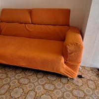 Divano letto 120x190 pronto uso + 2 fodere