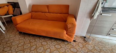 Divano letto 120x190 pronto uso + 2 fodere