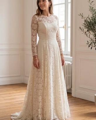 Vestito da sposa pizzo