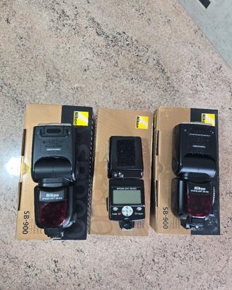 Nikon SB 900 e SB 800 FLASH 