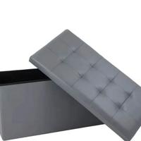 Contenitore in ecopelle Grigio 