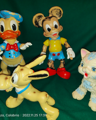 Ledraplastic Paperino Topolino Pluto Gatto etc