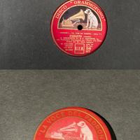 Lotto dischi in vinile per grammofono 78 giri