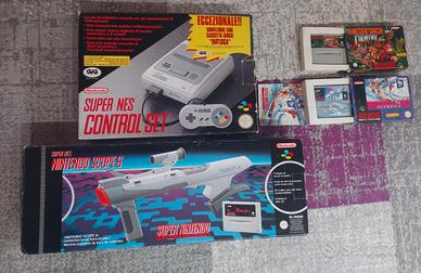 Supernintendo snes 1 chip cib + nintendo scope cib