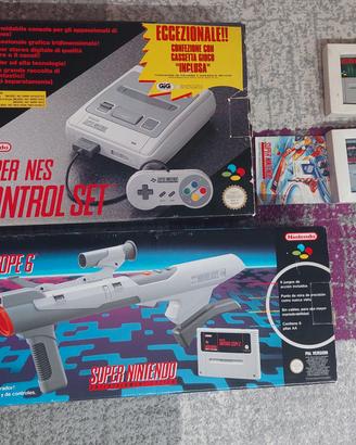 Supernintendo snes 1 chip cib + nintendo scope cib