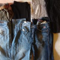 10 pantaloni vari firmati + jeans (in stock)