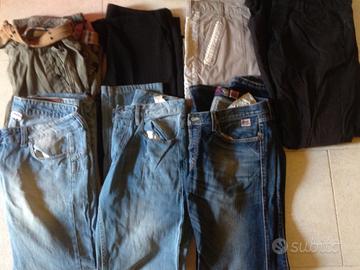 10 pantaloni vari firmati + jeans (in stock)