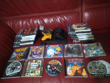 lotto ps2 + 25 giochi ps2 memory card 2 controller