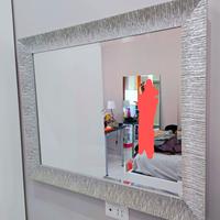 Specchio in puro legno glitterato