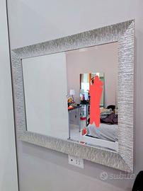 Specchio in puro legno glitterato