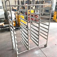 carrello vassoi a tripla campanata usato