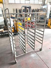 carrello vassoi a tripla campanata usato