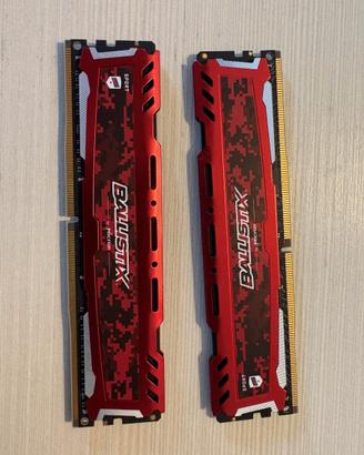 Crucial Ballistix Sport DDR4, DRAM, 16 GB (8 GBx2)