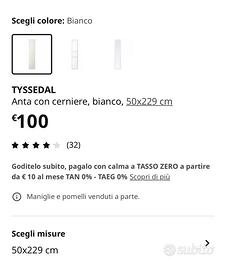 Anta legno bianco Ikea