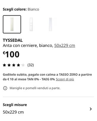 Anta legno bianco Ikea