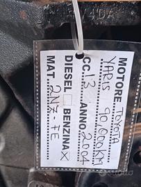 MOTORE TOYOTA YARIS DEL 2004