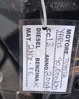 MOTORE TOYOTA YARIS DEL 2004