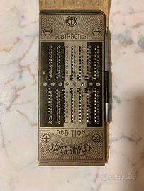 Calcolatrice meccanica Super-Simplex. Vintage