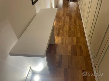 Tavolo consolle apribile legno bianco