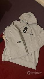 Tuta sportiva da uomo North Face grigia