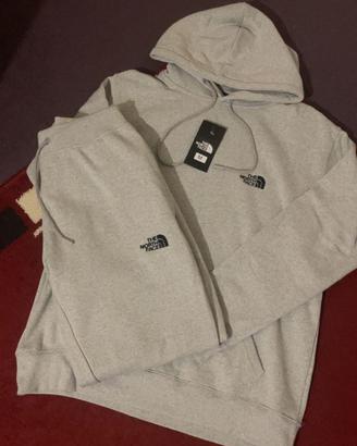 Tuta sportiva da uomo North Face grigia