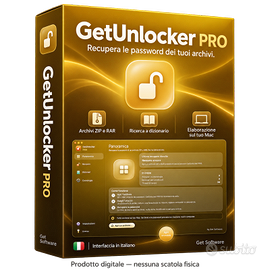 GetUnlocker PRO per Mac – Recupero Password Archiv