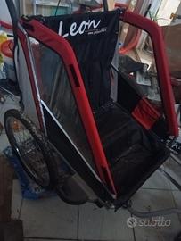 carretto porta bambini per bicicletta 