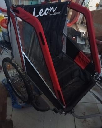 carretto porta bambini per bicicletta 